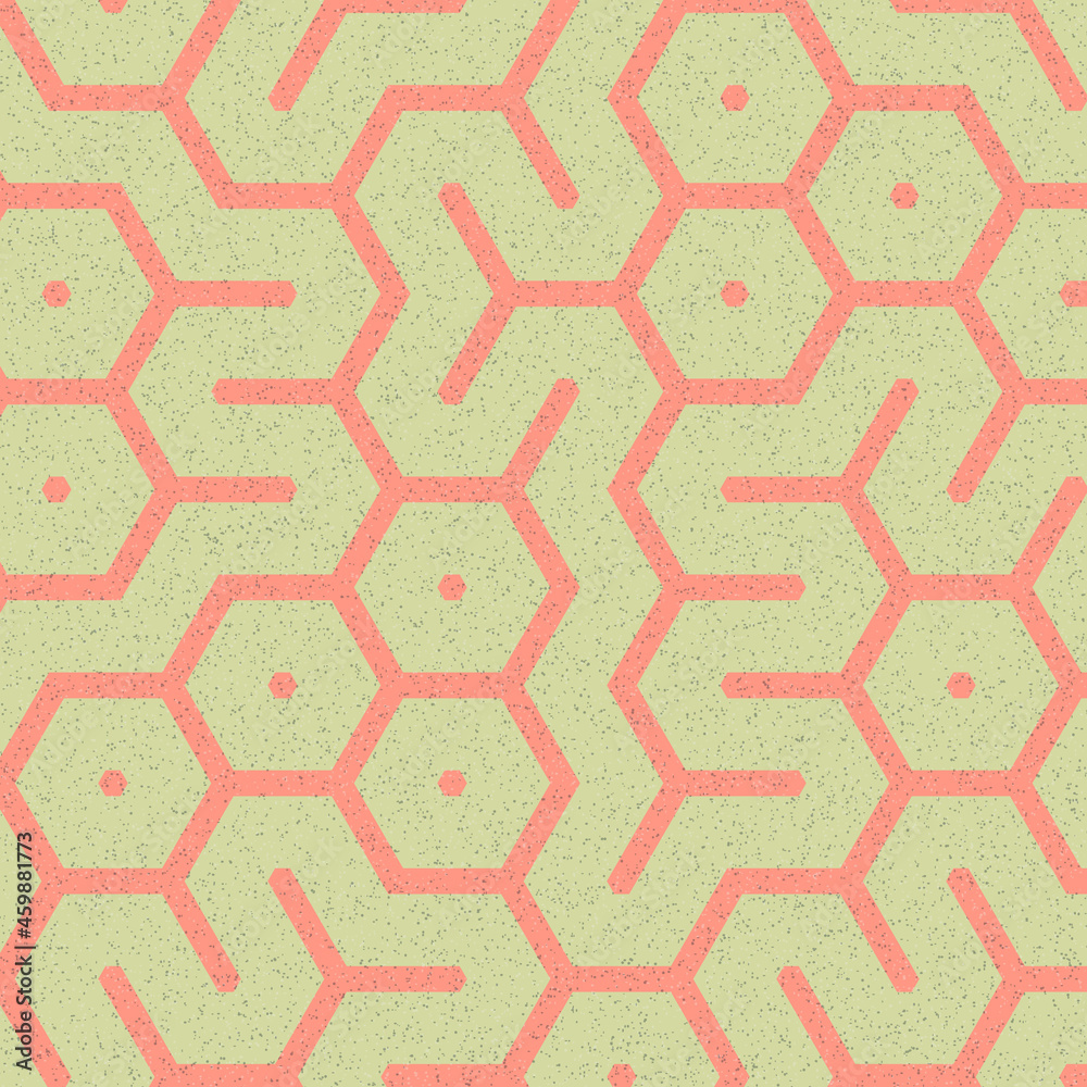Colour Hexagon Tile Connection art background design illustration Colour Hexagon Tile Connection art background design illustration