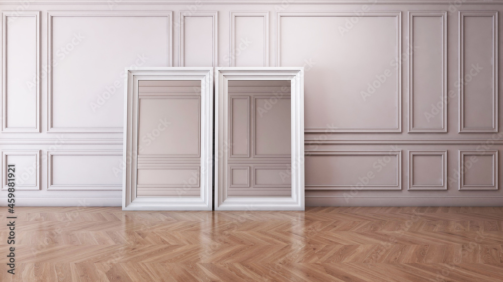 Empty room with Wall Background. 3D illustration, 3D rendering Empty room with Wall Background. 3D illustration, 3D rendering