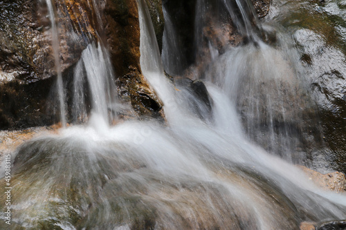 waterfall in the mountains