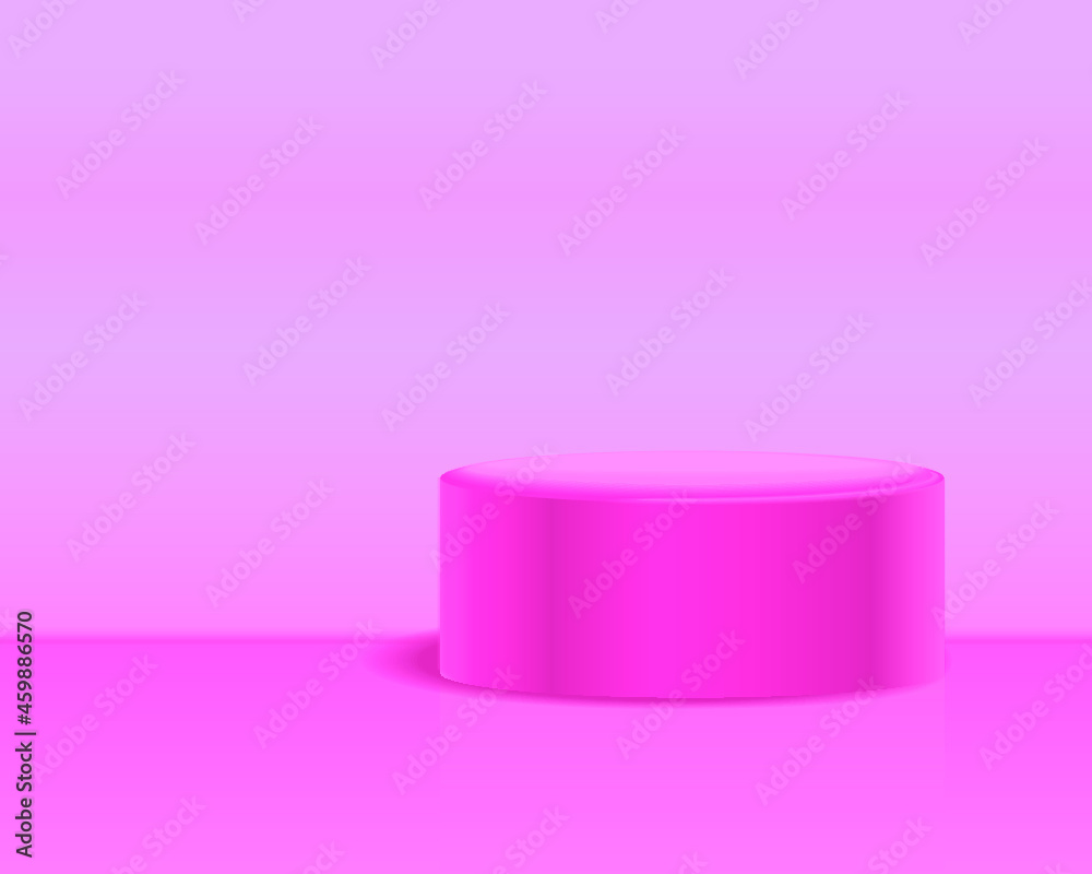 Pink platform for product display. 3d rendering Pink platform for product display. 3d rendering