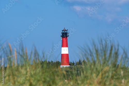 Lighthouse on the island Sylt in Hoernum