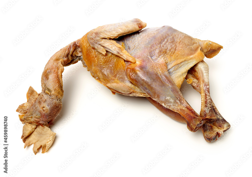 Salted chicken on white background Salted chicken on white background