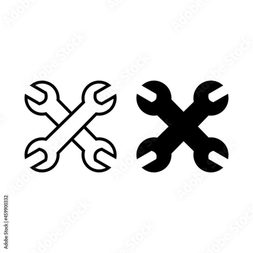 setting icon, workshop icon, automotive icon, setting and workshop symbol