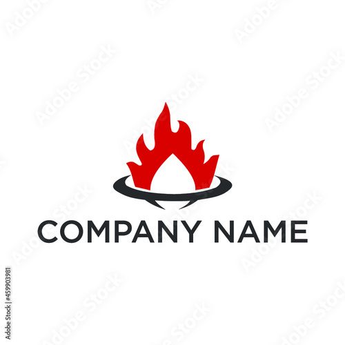 Sield fire logo design