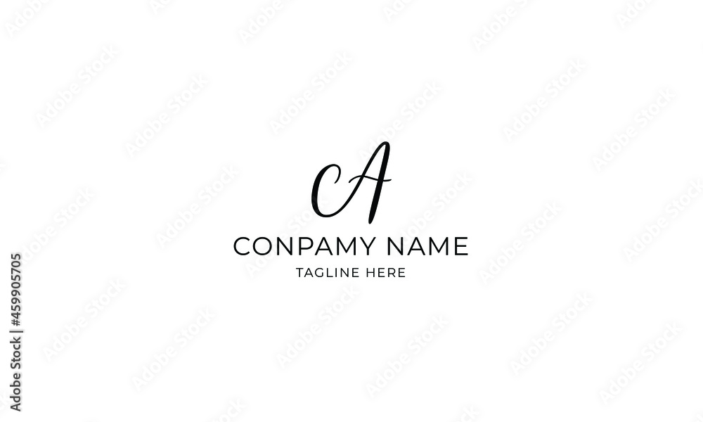 Letter A Signature Logo Vector Letter A Signature Logo Vector