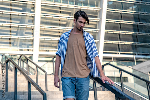portrait of a man in the city