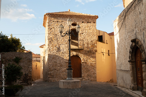 Streets of old town in Agropoli, Italy