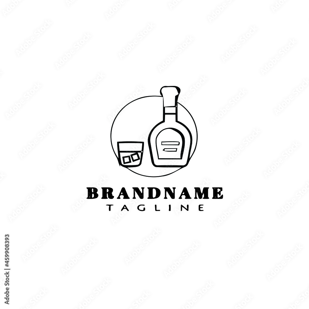 cute beer bottle cartoon logo icon design template black isolated vector illustration cute beer bottle cartoon logo icon design template black isolated vector illustration