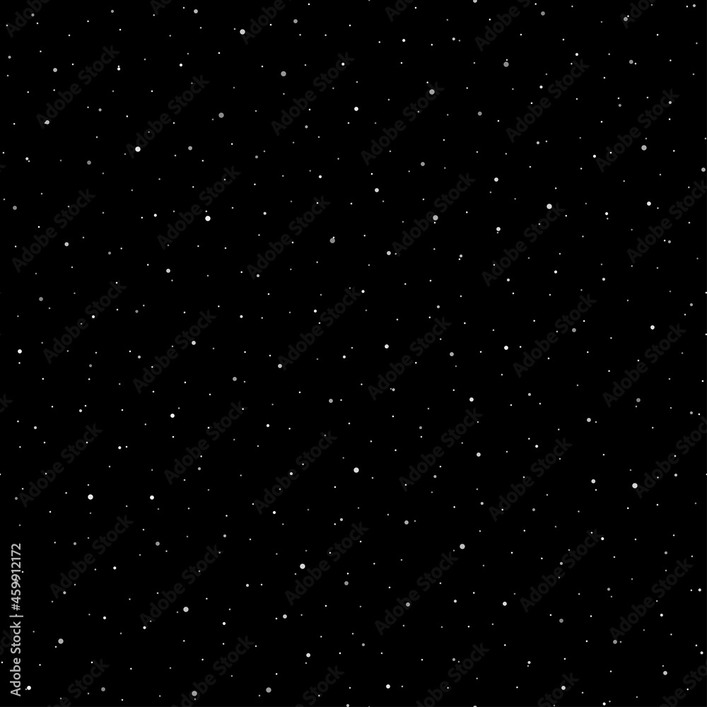 Seamless Christmas snowy black background. Vector