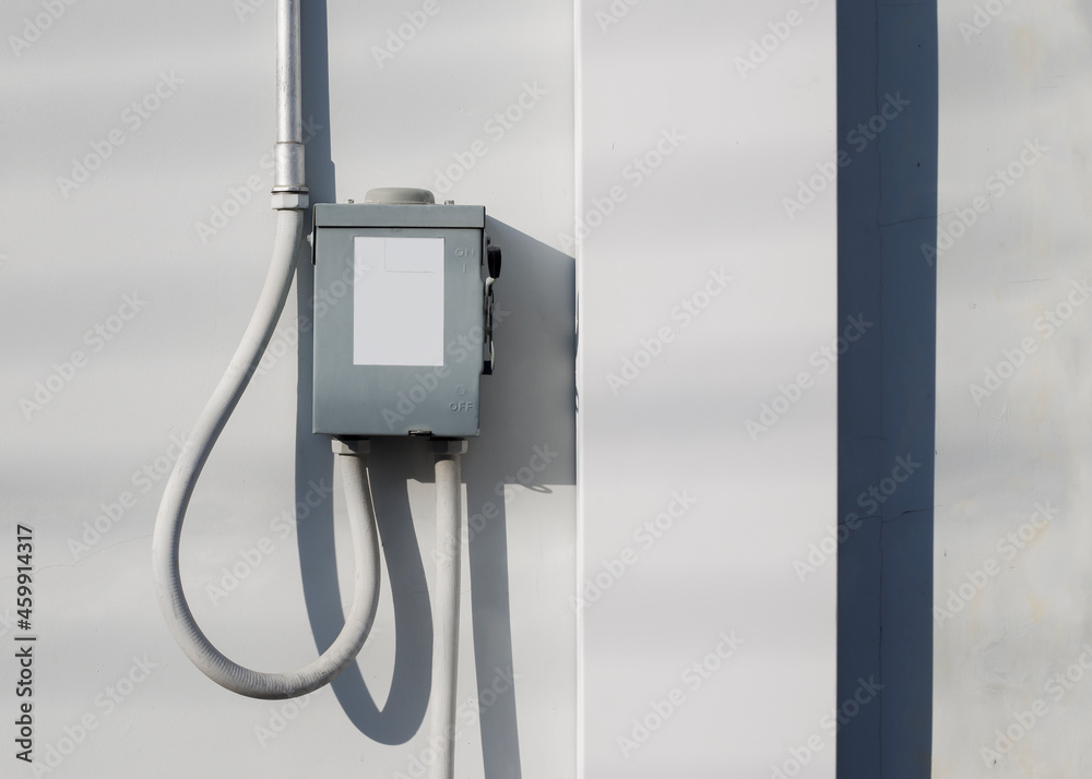 electrical safety switch box on isolate background.main electrical switching control. electrical safety switch box on isolate background.main electrical switching control.