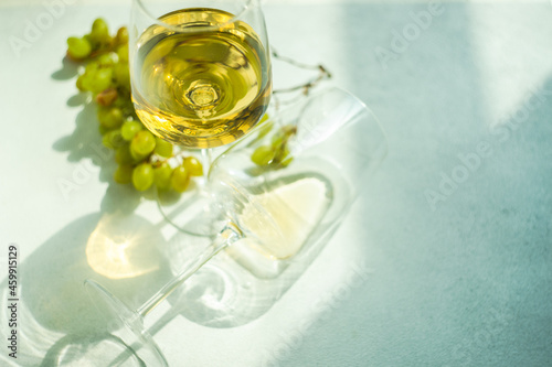 Georgian white dry Tibaani wine