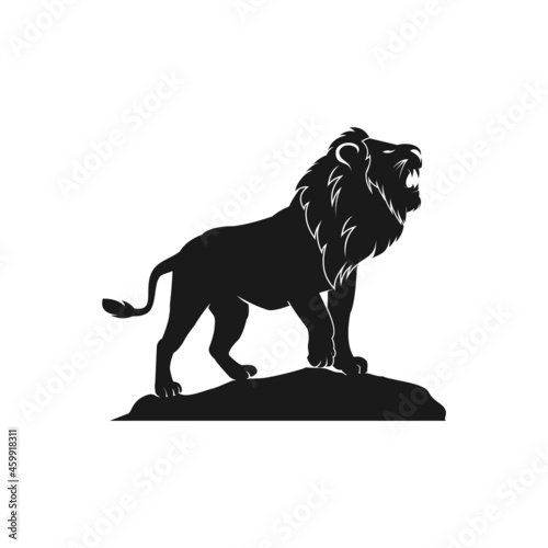 Lion silhouette vector illustration