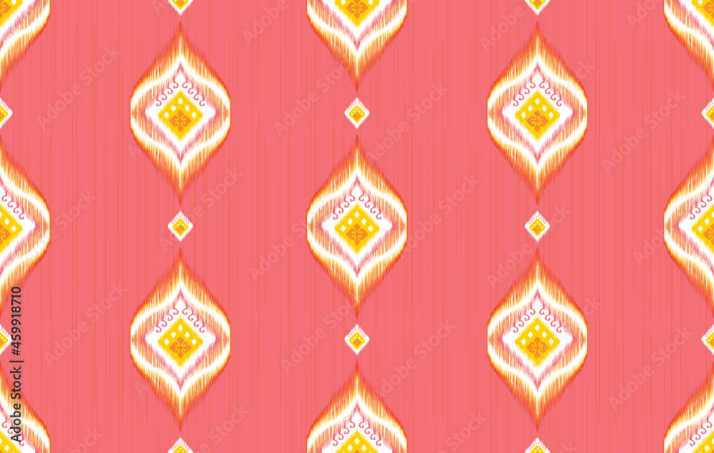Ethnic ikat pattern. Aztec fabric carpet mandala ornament boho chevron textile decoration wallpaper. Tribal turkey African Indian traditional embroidery vector illustrations background. Ethnic ikat pattern. Aztec fabric carpet mandala ornament boho chevron textile decoration wallpaper. Tribal turkey African Indian traditional embroidery vector illustrations background.