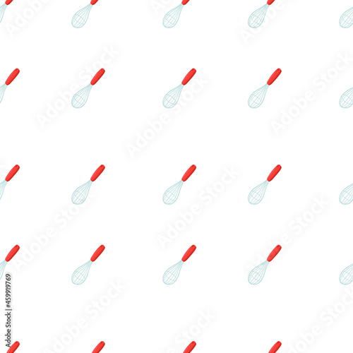 Whisk Icon Emoji Pattern. Kitchen Tools Seamless Background Symbols. Doodle Emoticon Illustration Design Vector.