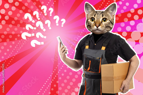 courier is puzzled. Deliver...