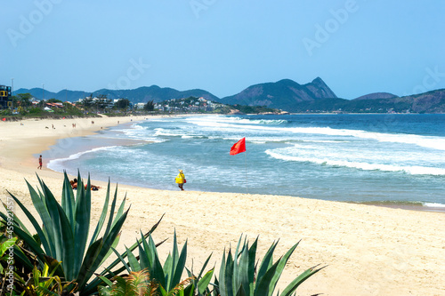 Piratininga Beach in Niteroi, Rio de Janeiro, Brazil.  photo