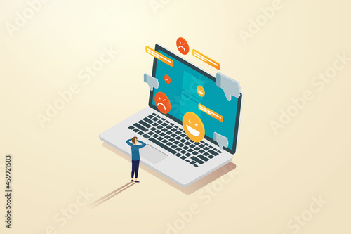 Bullying social networks in Laptop.