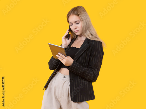 Girl with phone in her hand...
