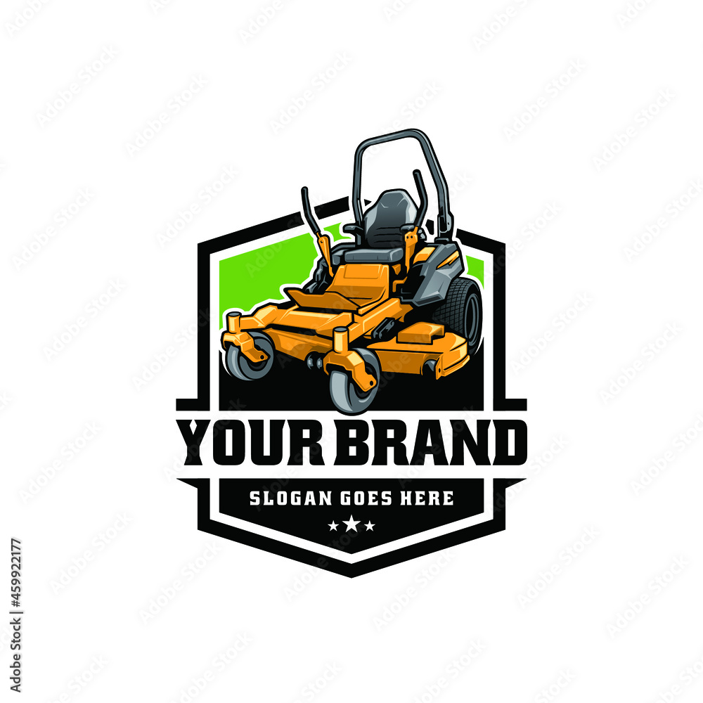 lawn mower isolated logo vector lawn mower isolated logo vector