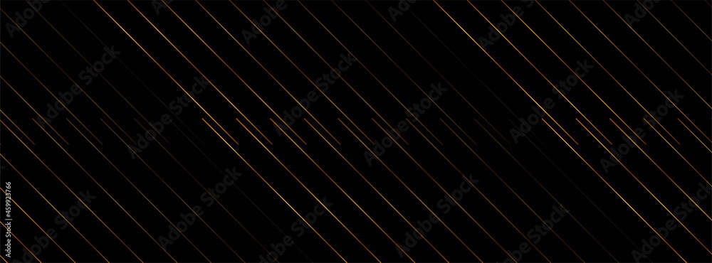 Golden lines abstract technology geometric vector background