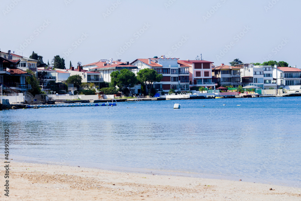 Fototapeta premium view of the beach in the region sea