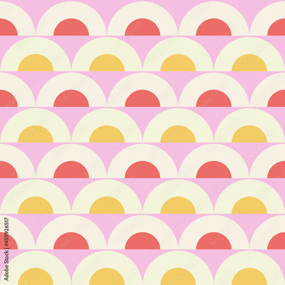 Pattern from half of circles on seamless background. Pattern from half of circles on seamless background.