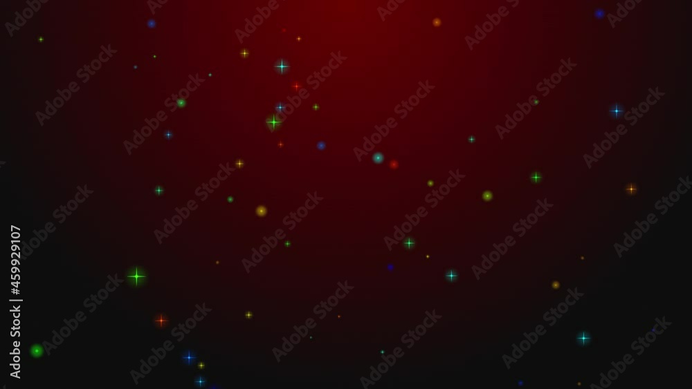 Christmas Xmas Stars Sparkling Colors [30sec 60fps Looping Background]	
