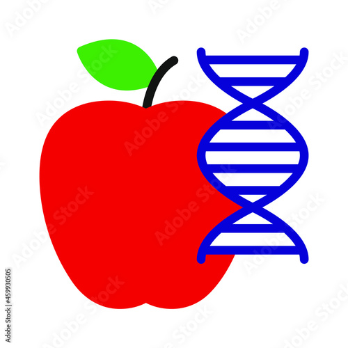 red-apple icon, genetically modified organism