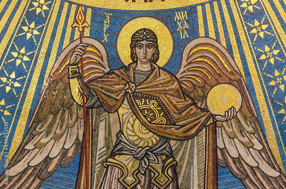 Archangel Michael. Mosaic icon
