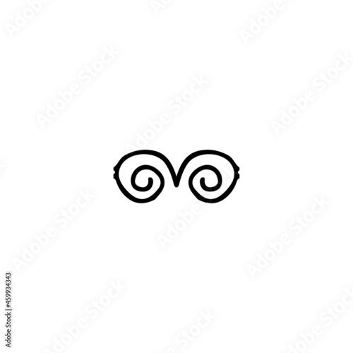Hypnosis line icon. Simple style hypnotherapy poster background symbol. Logo design element. T-shirt printing. Vector for sticker.