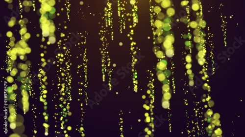 Abstract Background, Particle Animation. Backdrop with Shining Particles. Futuristic Glittering Movement. Dynamic Pattern.