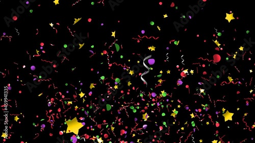 カラフルなコンフェッティ