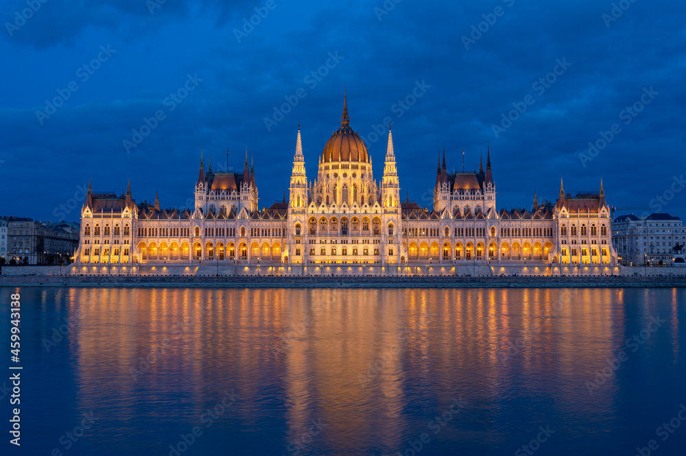 amazing architecture of Budapest at evening in Hungary