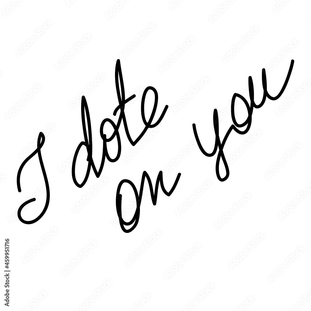 Valentine's Day. Set of Valentine's calligraphic headlines with hearts.