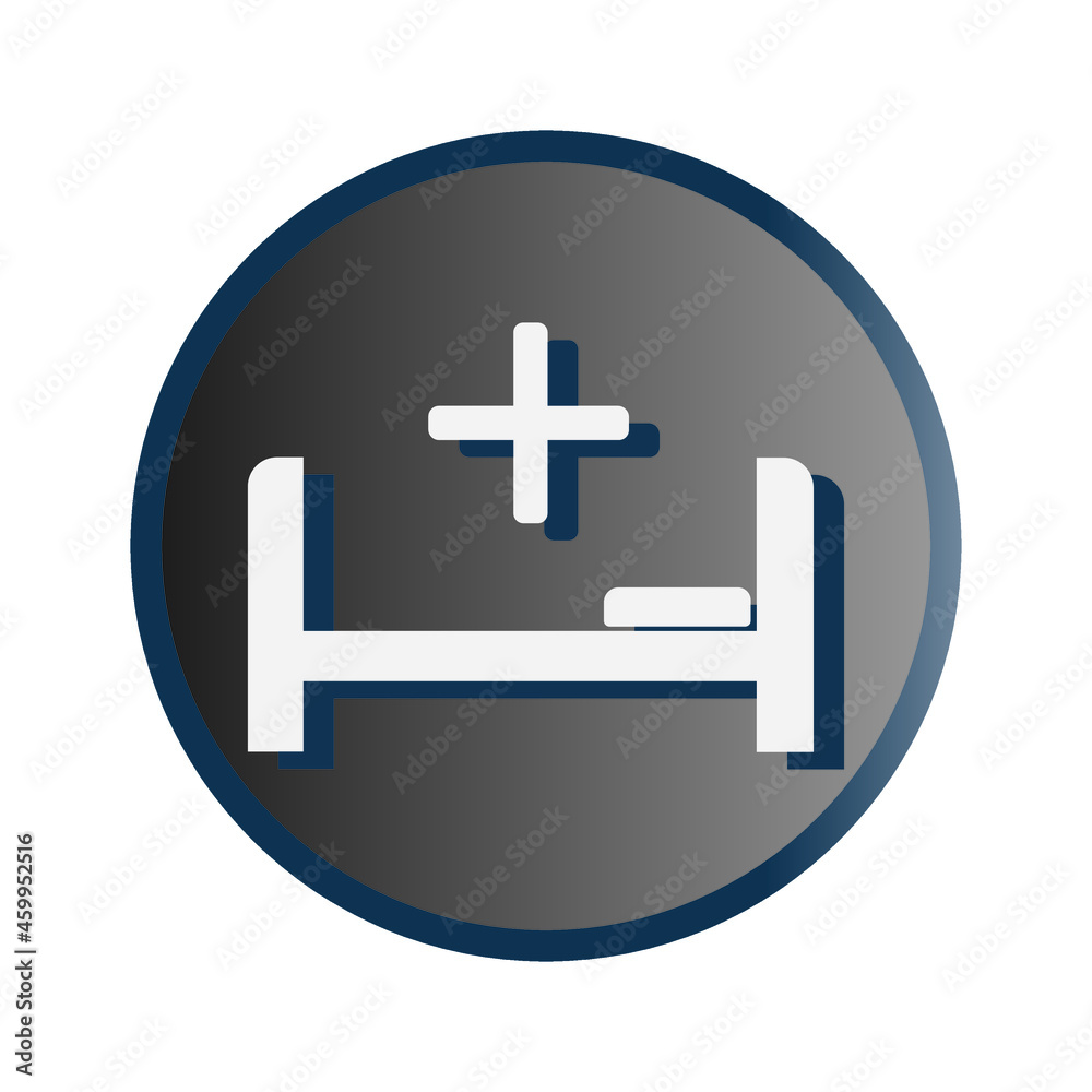Obraz premium Medical facility icon. Vector drawing.