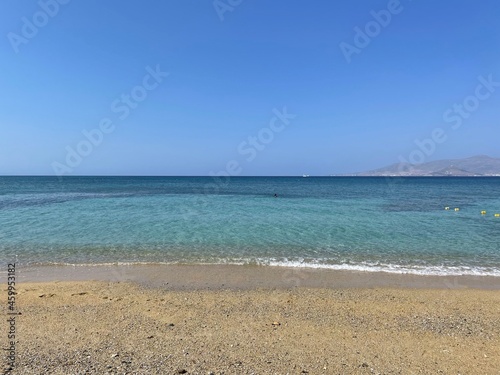 Beach and sea in Naxos