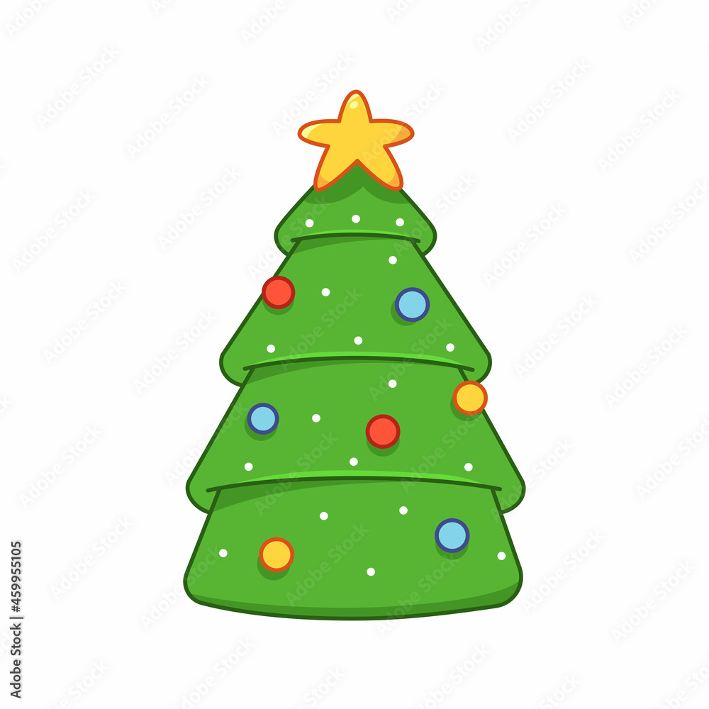 Christmas tree decorating toy balls. Holiday clipart isolated on white background Christmas tree decorating toy balls. Holiday clipart isolated on white background