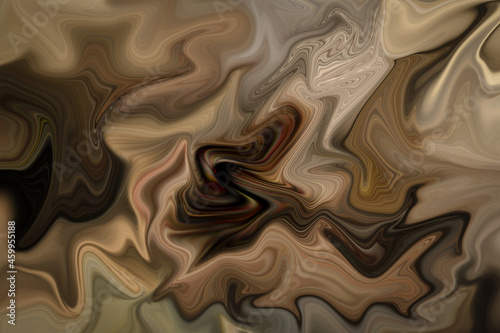 Abstract marble pattern designed from watercolor and ink painting in earth tone color as a background