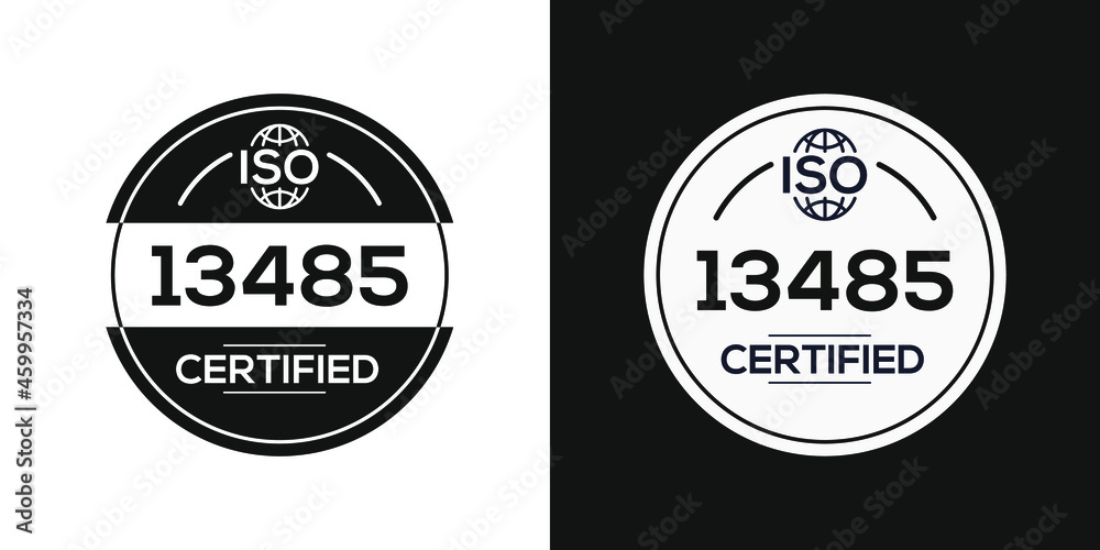 Obraz premium Creative (ISO 13485) Standard quality symbol, vector illustration.