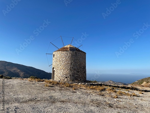 Windmill on the hill with sea view in Naxos Greece