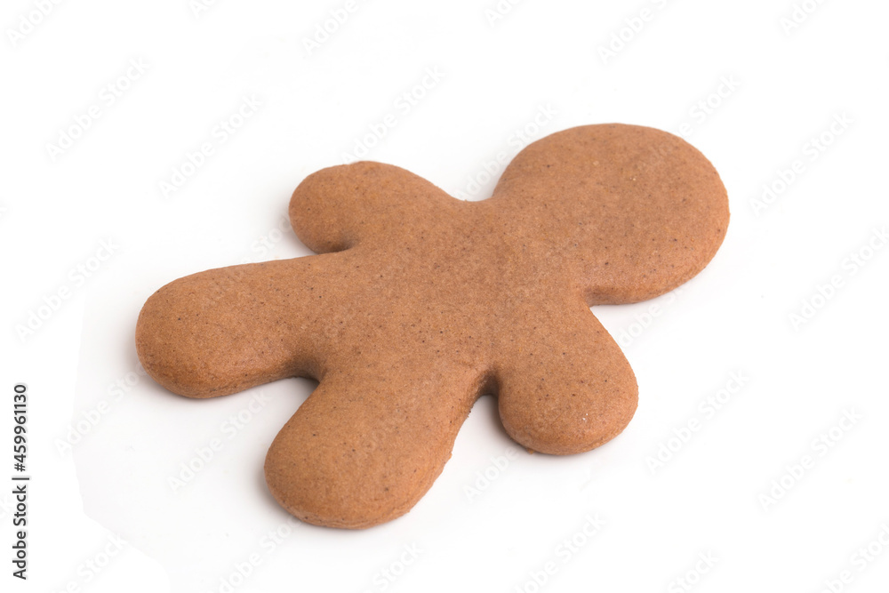 gingerbread ginger man on white background gingerbread ginger man on white background