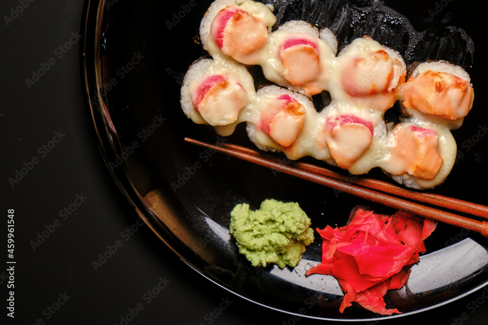 sushi on a plate sushi on a plate