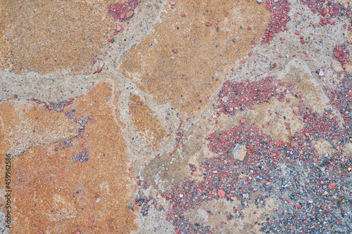 Orange old stone road surface. Seamless Texture. The texture of a stone road. High quality photo © daryakomarova