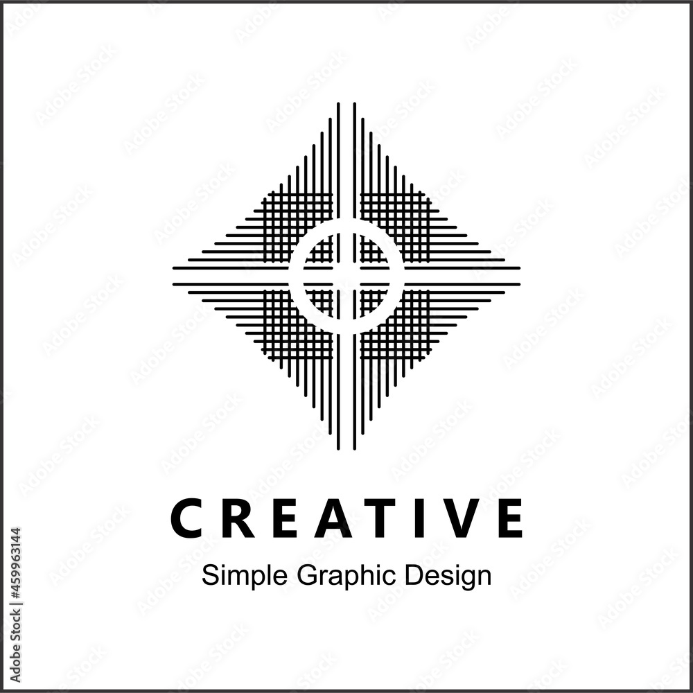Templat logo desain abstrak. Vektor logo. line light illustration in rhombus Templat logo desain abstrak. Vektor logo. line light illustration in rhombus