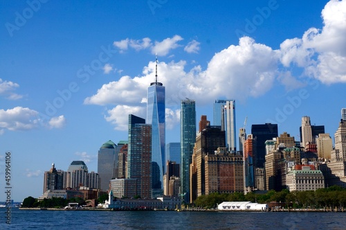 The skyline of New York City 