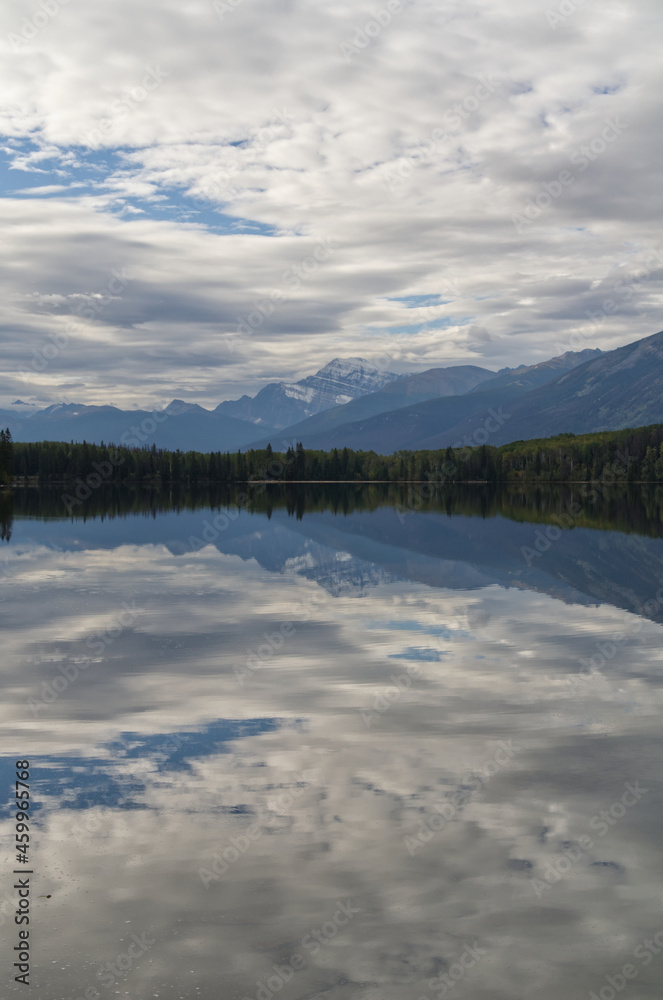 Pyramid Lake on a Cloudy Morning