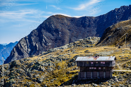 landscape at the timmelsjoch in austria / italy photo