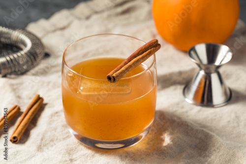 Boozy Refreshing Pumpkin Spice Old Fashioned Cocktail photo