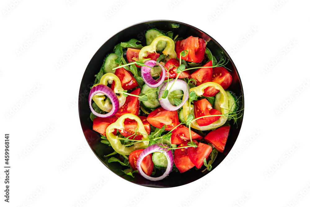 vegetable salad fresh tomato, cucumber, pepper, onion, olive oil healthy veggie meal snack on the table copy space food background rustic keto or paleo diet vegan vegetable salad fresh tomato, cucumber, pepper, onion, olive oil healthy veggie meal snack on the table copy space food background rustic keto or paleo diet vegan