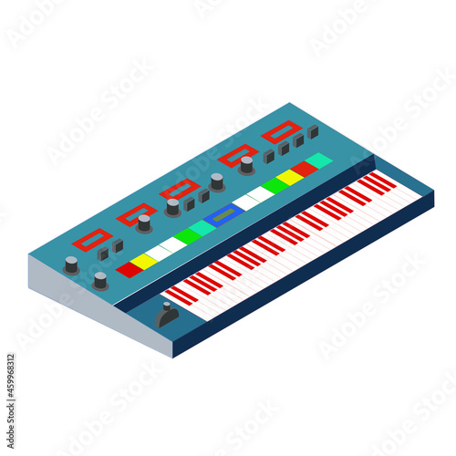 sintetizador musical piano retro pop